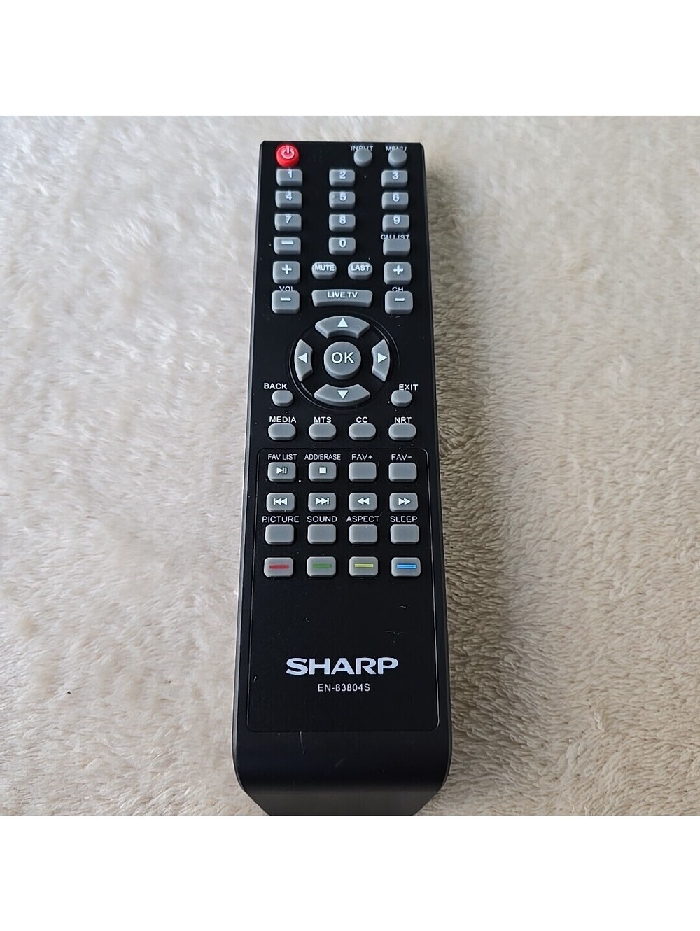 Original Sharp EN-83804S TV Remote for Sharp LC-40P3000U LC32Q3180U LC43Q4000U